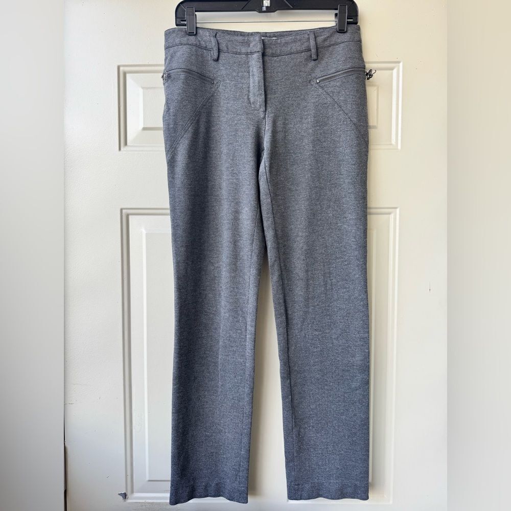 100% AUTHENTIC BLUMARINE GRAY COLOR LADY’S PANTS, SIZE  EU 44”,  MADE IN ITALY